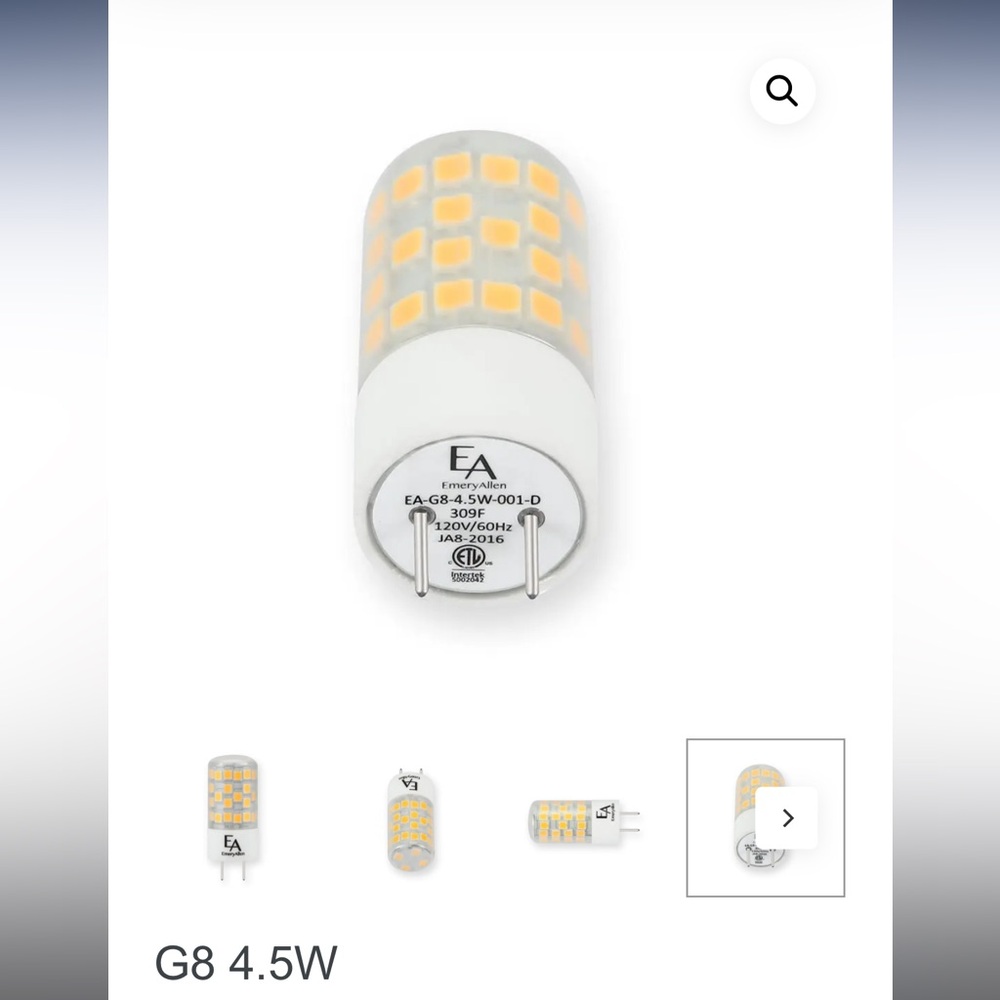 Emery Allen G8 4.5W bulb case (50)